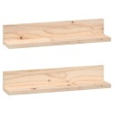 Vegghyller 2 stk 50x11x9 cm heltre furu