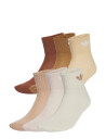 adidas Originals 1/4 Socks 6P - Brown - 37-39
