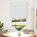  plisségardin Hvit 75x150 cm Stoff Bredde 74,4 Polyester