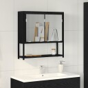  Bad Speilskap Svart Eik 60x16x60 cm Ingeniørtre