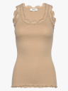 Rosemunde Babette Silk Top With Lace Beige M