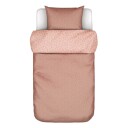 Marc O'Polo Sengetøy - 140x200 cm - Verin Coral Pink - Rosa - 2 i 1 design - 100 % bomullsateng - Marc O'Polo