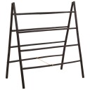 vidaXL Dobbeltsidig teppe stige Svart 90 x 50 x 100 cm Bambus