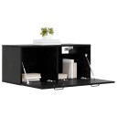 vidaXL Veggskap Veggmontert Svart eik 80 x 36,5 x 35 cm Konstruert tre
