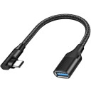 Logilink Vinklet Usb c Kabel USB 3.2 15W 0.2m