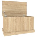 vidaXL Oppbevaringsboks sonoma eik 70x40x38 cm konstruert tre