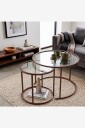 Hanah Home   Salongbordssett Lumina   Brun