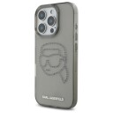 Karl Lagerfeld KLHCP16XHKHDCELK iPhone 16 Pro Max 6.9" black/black hardcase IML Rhinestones Karl Head