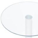 vidaXL Salongbord gjennomsiktig 40 cm herdet glass