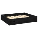 Vidaxl Hundeseng Svart 51.5X44X9 cm Heltre Furu