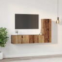  TV benksett 3 pcs Gammelt tre 150.5 x 30 x 90 cm Konstruert tre