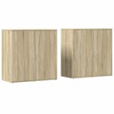  Skjenker 2 stk sonoma eik 79x38x80 cm konstruert tre