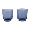 Muuto Raise glass 20 cl 2-pakning Dark blue