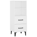 vidaXL Skjenk hvit 34,5x34x90 cm konstruert tre