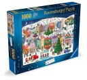 Ravensburger Christmas Town 1000P Multi/patterned ONE SIZE
