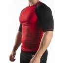 Nordic Fighter Rashguard Medium Sleeve Løpetrøyer Black/Red M