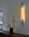 Org Vegglampe 105 cm Nikkel
