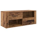  TV skap med skuff Gamle tre 100 x 35 x 40 cm Konstruert tre