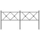  Sengegavl i metall svart 180 cm 8721012374225