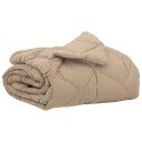 vidaXL Sommerdyne Gråbrun 200 x 140 cm Mikrofiber