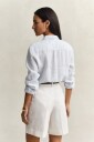 Normal passform stripete linskjorte LIGHT BLUE 36