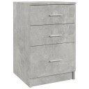 vidaXL Nattbord betonggrå 40x40x63 cm konstruert tre