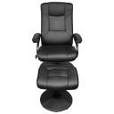  Reclinerstol Svart 66,5 x 75 x 99 cm Kunstlær