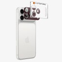 Spigen Glass tR EZ Fit Optik Pro XL Kameralinsebeskyttelse til iPhone 18 Pro Max - Vinrød