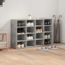  Sko Skap med hylle Betonggrå 103 x 30 x 67 cm Konstruert tre