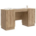 vidaXL Skrivebord Artisan eik 142,5 x 50 x 75 cm Konstruert tre