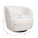 Lenestol HOME4YOU Manuela 150x47,5xh84 cm, furu - hvit