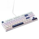 Machenike K500B-B87 Mekanisk Gamingtastatur med Rød Bryter og Bakgrunnsbelysning Hvit