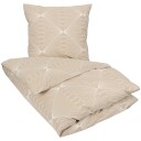 Borg Living Sengetøy - 100% bomull - Diamond sand - 150x210 cm - Borg Living