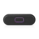 Bluetooth Høyttaler 16watt Med Mic Og Rgb-Led-Lys Og 12 Timers Spilletid - Nedis