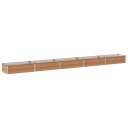 vidaXL Hevet Hagebed Treet Brown 400 x 40 x 24 cm kaldvalset stål
