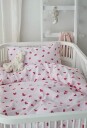 Borganäs Sengesett Sprinkelseng Hjärtrud 2 Delt 100x130 Rosa