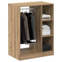  Garderobeskap artisan eik 77 x 48 x 102 cm Konstruert tre