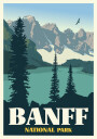 Banff National Park Travel Print Plakat Plakat / 100x150cm