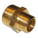 Messing ansatsnippel 3/4" - 1/2"