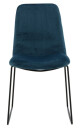Muce spisestuestoler velour blå.
