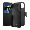 Puro 2-i-1 Flipdeksel for iPhone 16 Plus med MagSafe - Svart