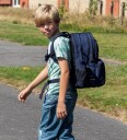 Jeva Skolesekk Square Indigo OneSize Skolesekk Blå