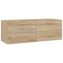 vidaXL Veggskap sonoma eik 100x36,5x35 cm konstruert tre