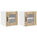  Kjøkkenskap 2 pcs Sonoma eik 40 x 31 x 40 cm Konstruert tre