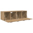 vidaXL Veggskap 2 stk. 120 x 36,5 x 35 cm Konstruert tre Artisan eik