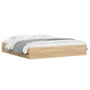 vidaXL Sengeramme med skuffer sonoma eik 180x200 cm konstruert tre 8721012244719