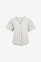 Vila - Topp viPrisilla V-neck S/S Top - Hvit