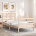 vidaXL Sengeramme med hodegavl 2FT6 liten enkel heltre 8720845991166