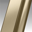 Novellini Riga 2PF skyvedør høyre, 117,5-119 cm, klart glass, børstet bronse profil