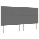  Sengegavl Enkel Design Lysegrå 200 cm Cordfløyel